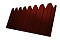 Профнастил С10B фигурный 0,45 PE с пленкой RAL 3009 оксидно-красный
