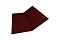 Планка ендовы нижней 300х300 0,5 Satin с пленкой RAL 3005 красное вино