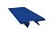 Планка стыковочная составная верхняя 0,5 Satin с пленкой RAL 5005 сигнальный синий