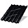 Металлочерепица МЕТАЛЛ ПРОФИЛЬ Трамонтана-X (PURMAN-20-9005-0.5)