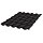 Металлочерепица Stynergy Classic PURRUS RAL 8019 0,5 сталь 1 кв.м