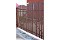 Штакетник Twin фигурный 0,5 Satin RAL 3005 красное вино