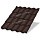 Металлочерепица МЕТАЛЛ ПРОФИЛЬ Монтекристо-S (VikingMP-01-8017-0.45)