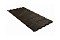 Металлочерепица квинта плюс 0,5 GreenCoat Pural RR 32 темно-коричневый (RAL 8019 серо-коричневый)