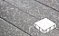 Плитка тротуарная Готика, Granite FINO, Квадрат, Ильменит, 300*300*60 мм