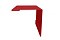 Угол внешний 110х110 0,5 Satin с пленкой RAL 3011 коричнево-красный